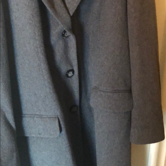 Louben Women’s Wool/Cashmere Gray Trench Coat - Picture 3 of 9